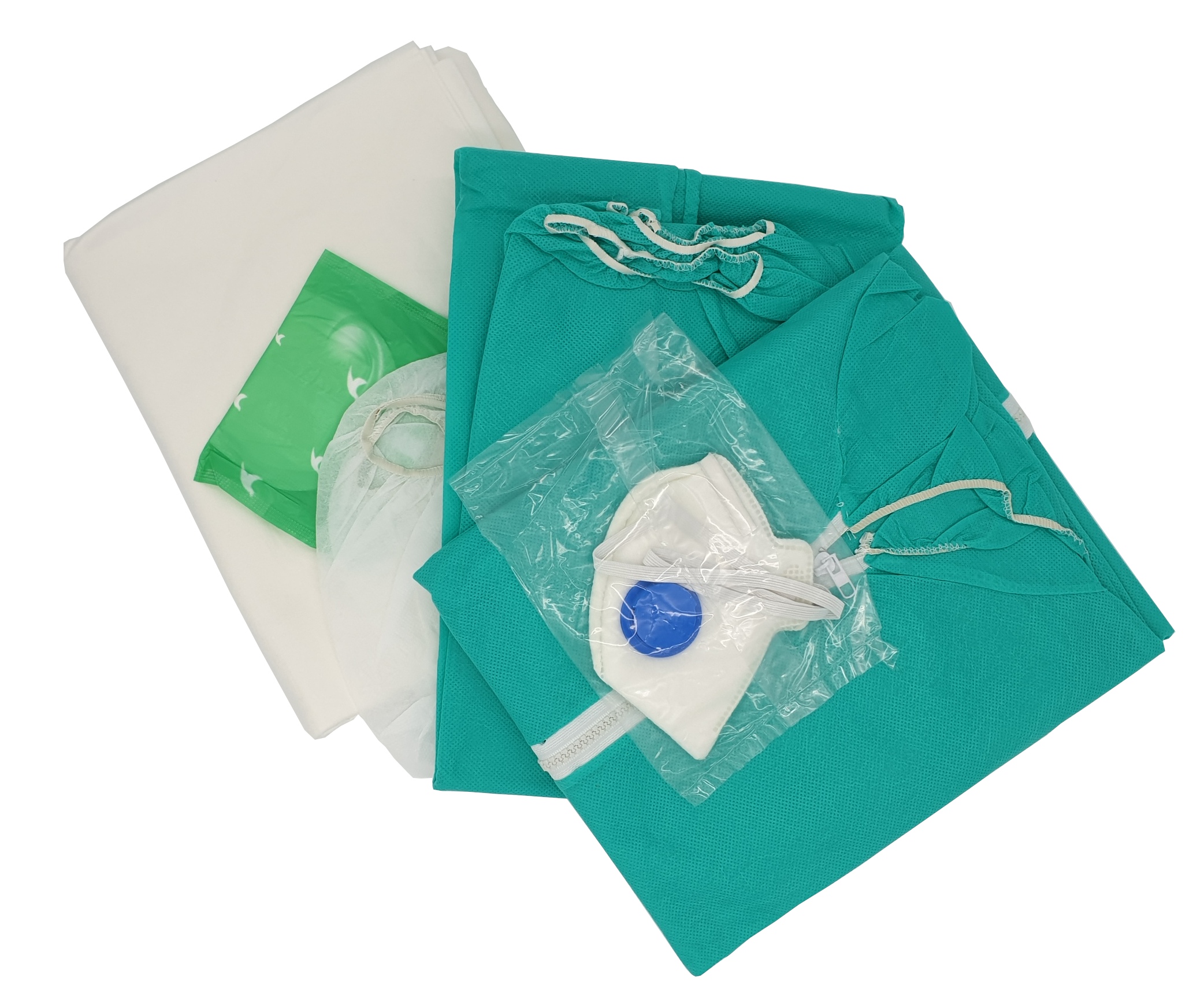 Dräger FFP3 Maske mit Schutzanzug, PSA, 5-teilig, Offen