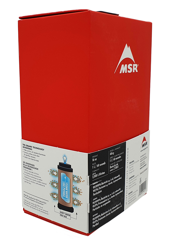 MSR Miniworks EX - Trinkwasserfilter - Verpackung seitlich - 01