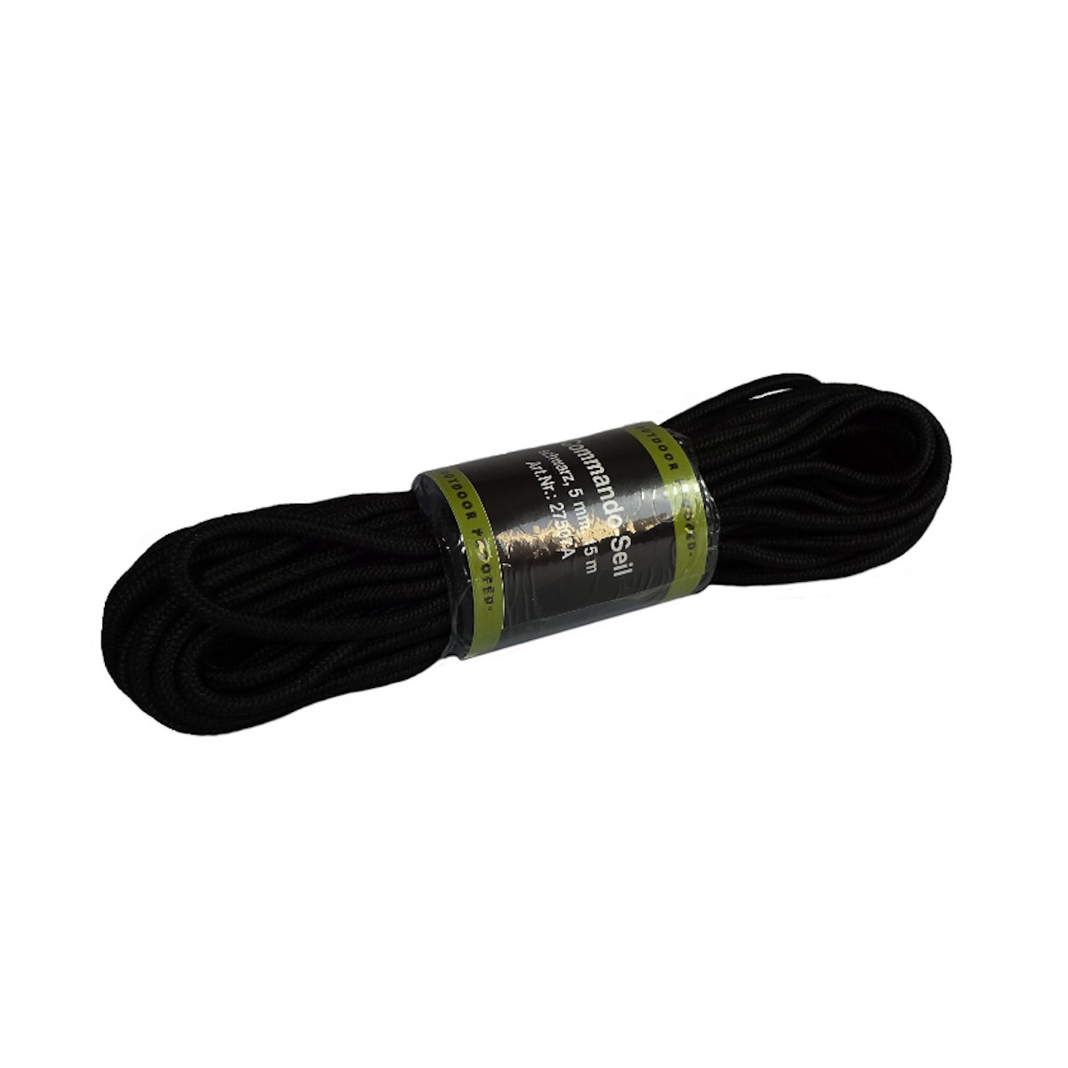 Commando-Seil 15m, 5mm, schwarz, Ansicht 2