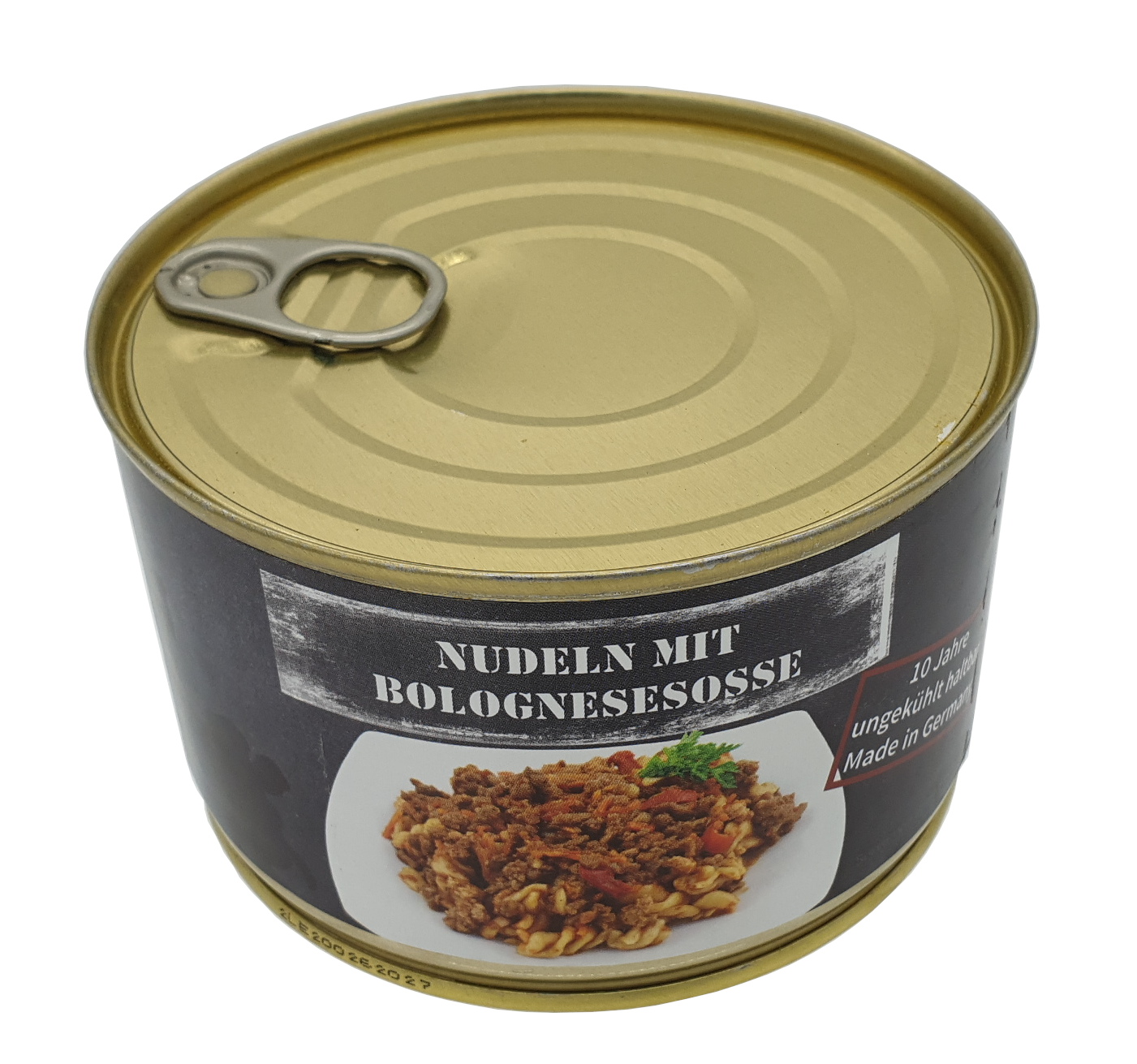 Nudeln Bolognese, Vollkonserve, 10 Jahre haltbar
