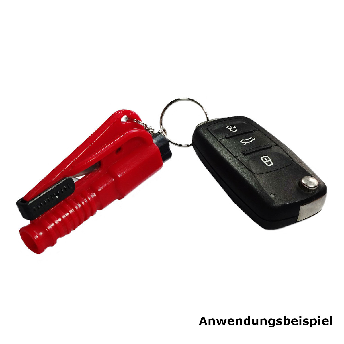 KFZ Notfall-Tool 3-in-1, Verpackung, Anwendungsbeispiel