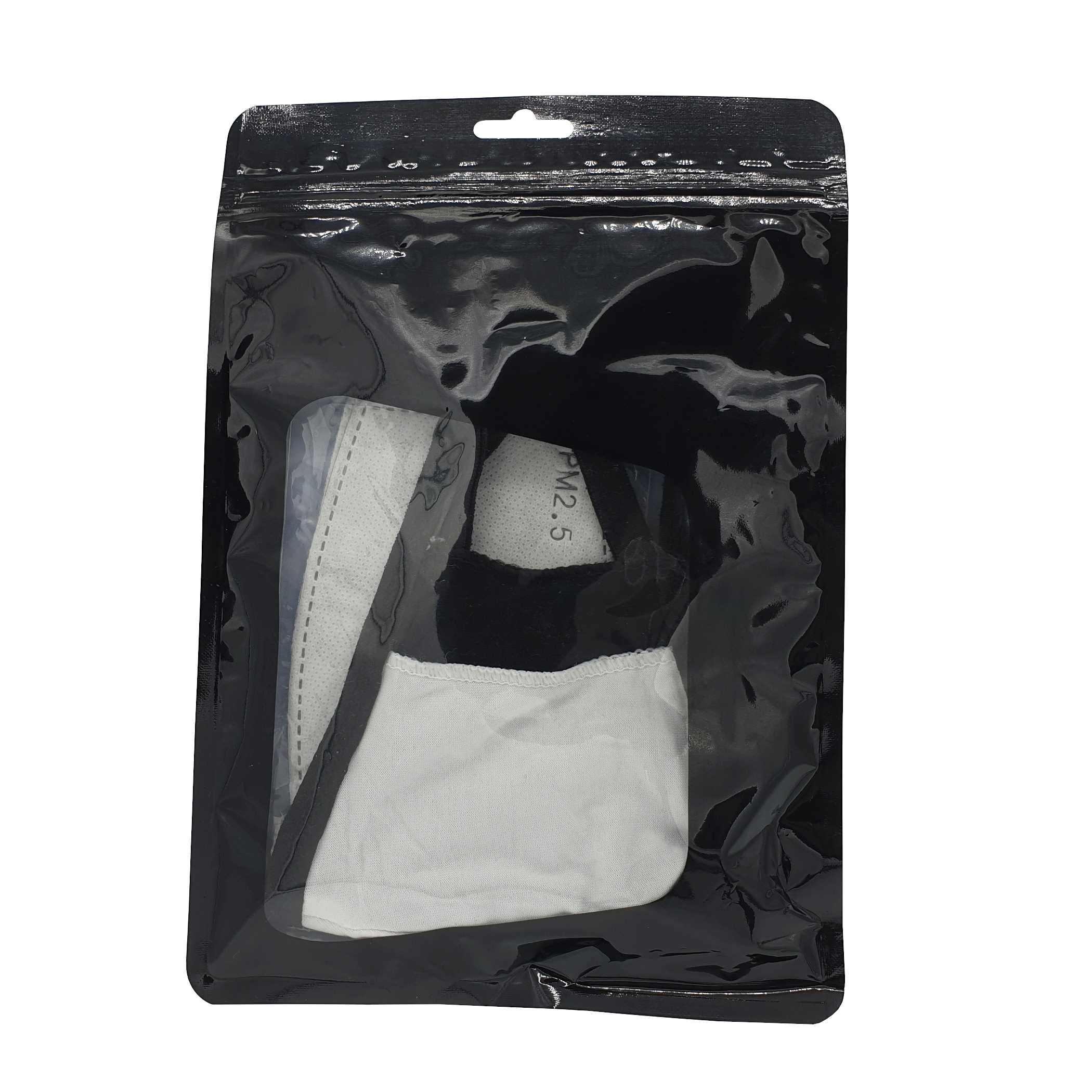 Mund-Nase-Maske Typ II, wiederverwendbar, 2x Aktivkohle-Filter, Verpackung