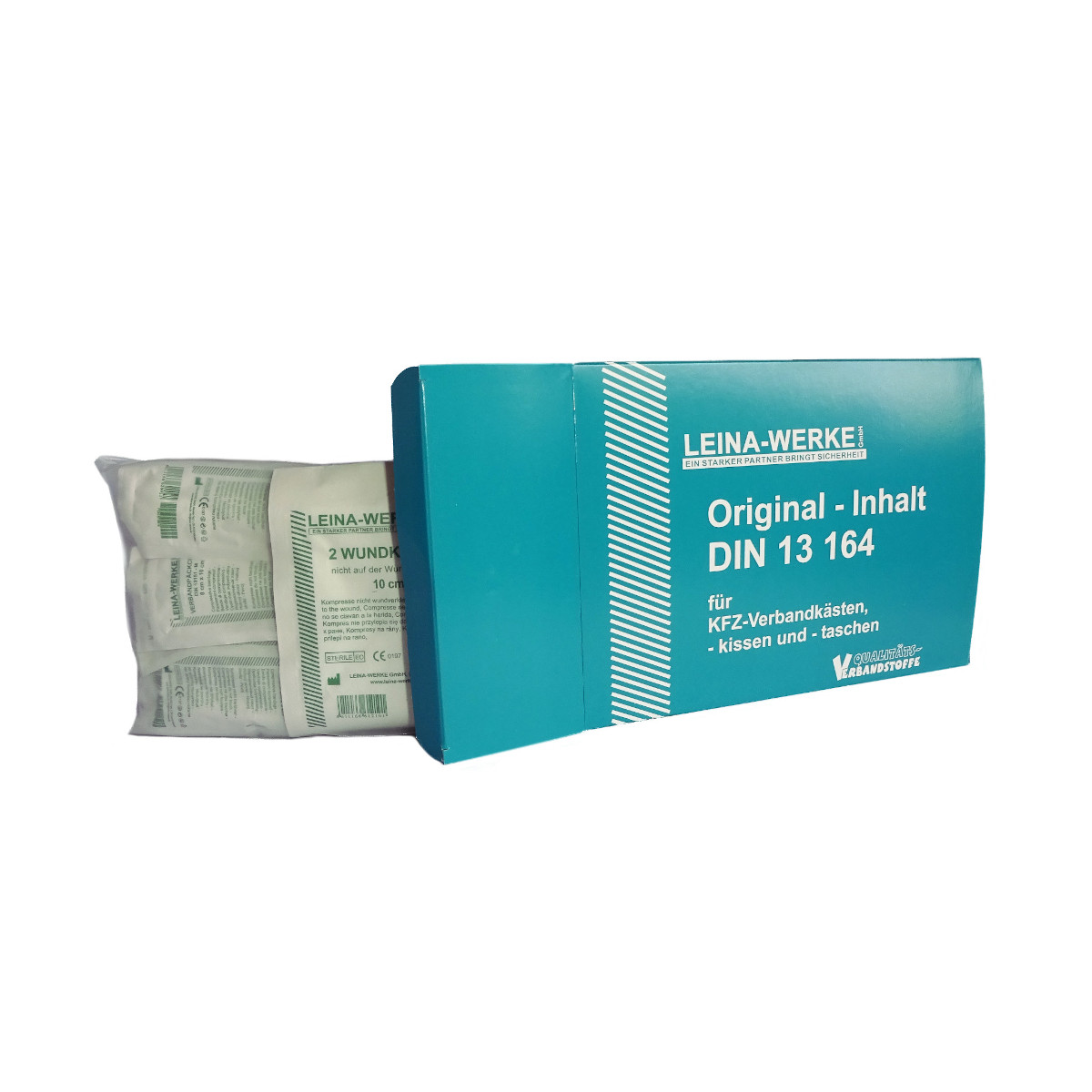 Erste-Hilfe-Set Folienpack, DIN 13 164, 43-teilig, Verpackung offen