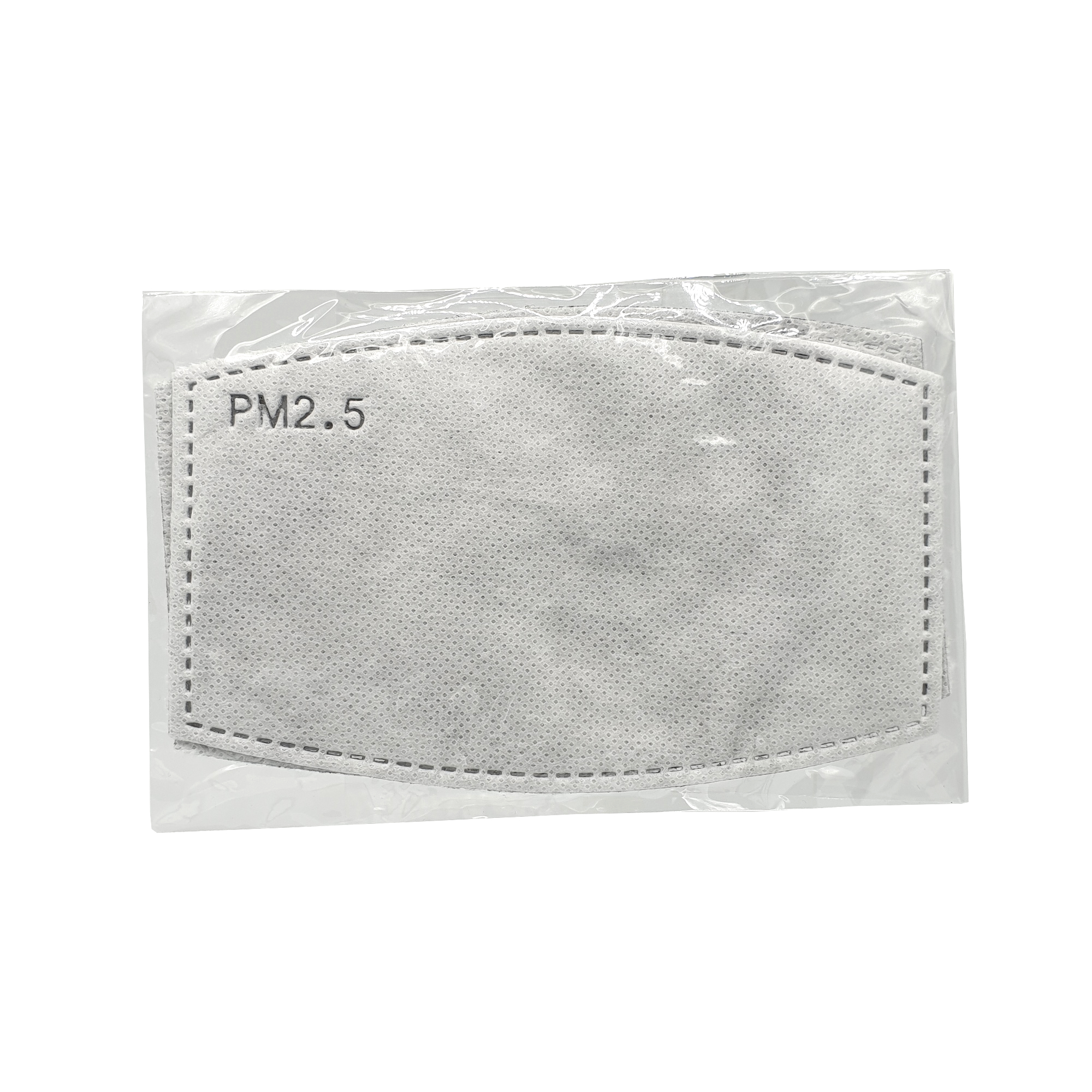 Aktivkohle-Filtereinlage für Mundschutz, 8x13cm, 5-lagig, Verpackung