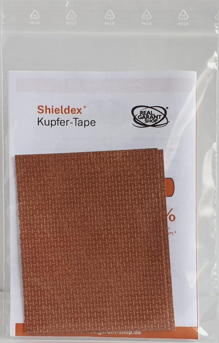 Shieldex antivirales Kupfer-Tape gegen Viren auf Türklinken - Verpackung 2