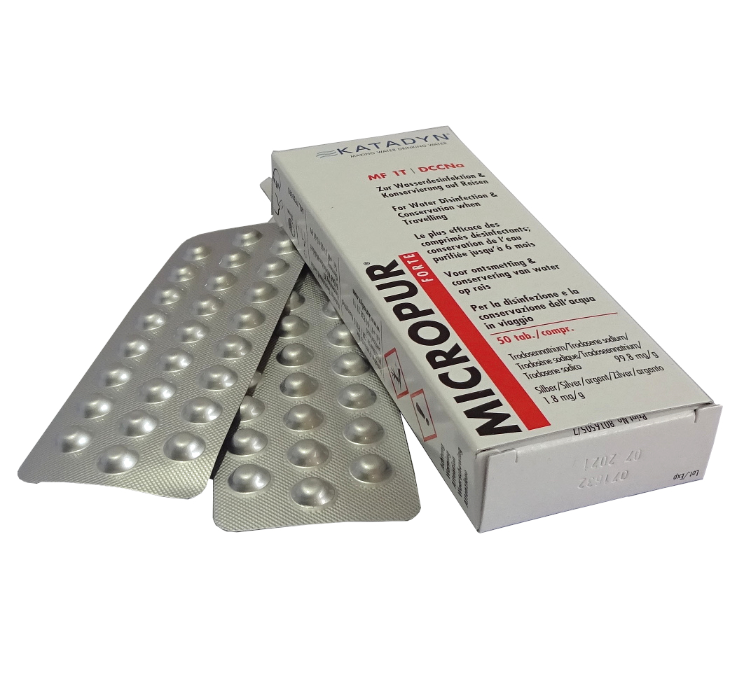 Katadyn, "Micropur Forte MF 1T", 50 Tabletten, Inhalt