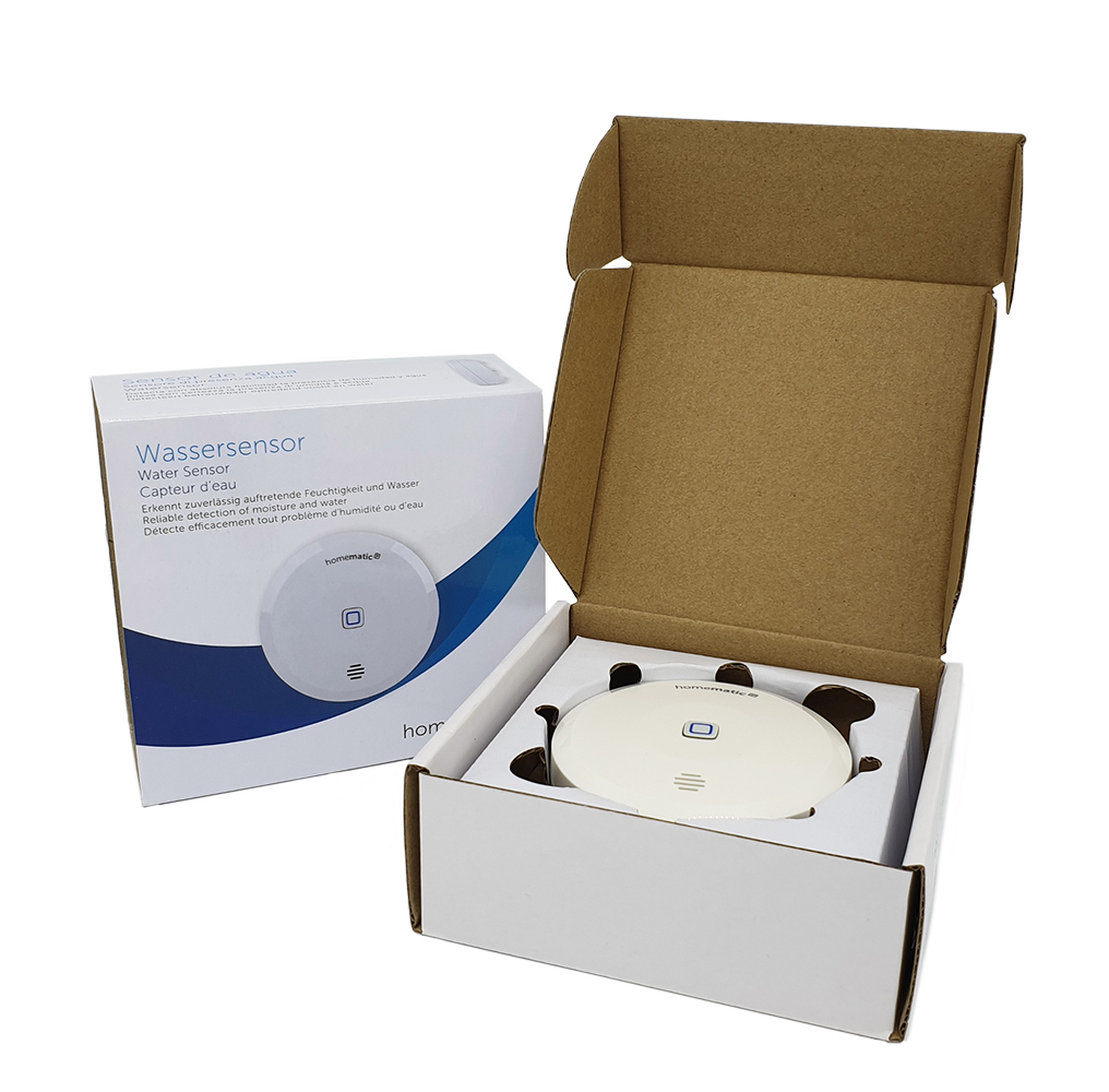 Homematic IP Wassersensor HMIP-SWD, Verpackung, Offen