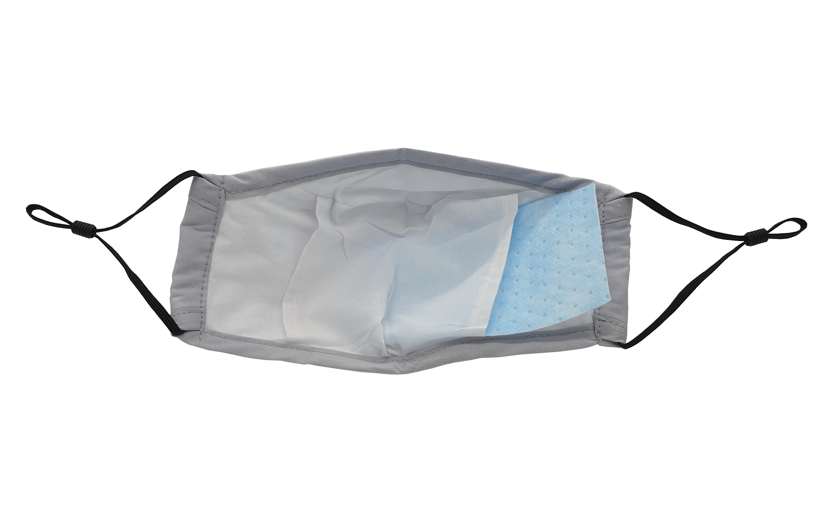 Hygiene-Maske Typ III, versch. Farben, XL, mit Filtertasche, Innennseite 2