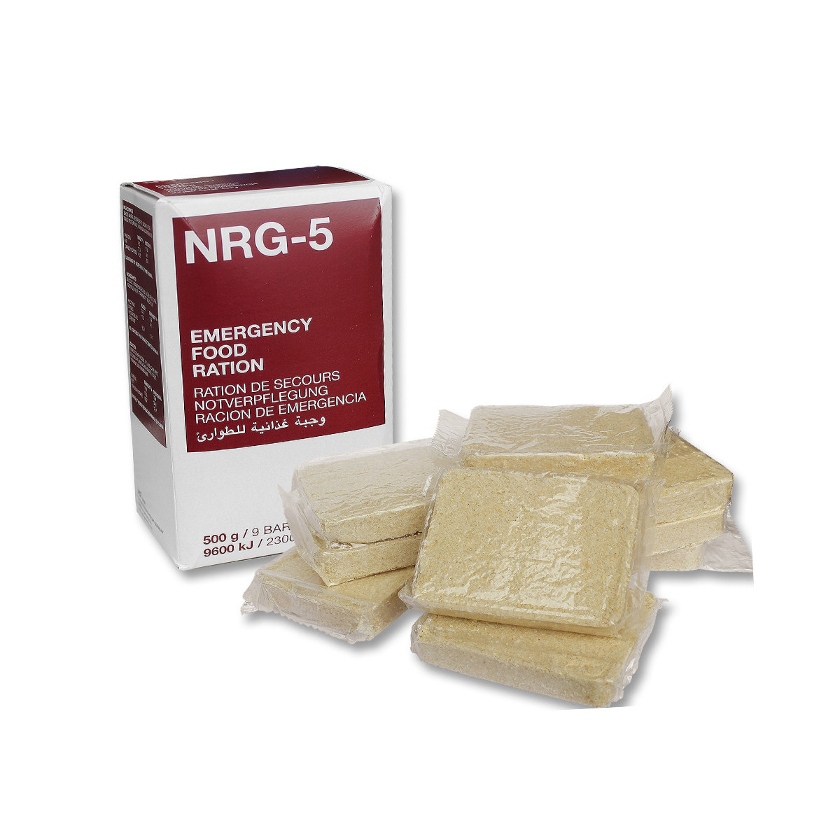 Notration NRG-5 - 500g Packung, 9 Riegel, Inhalt