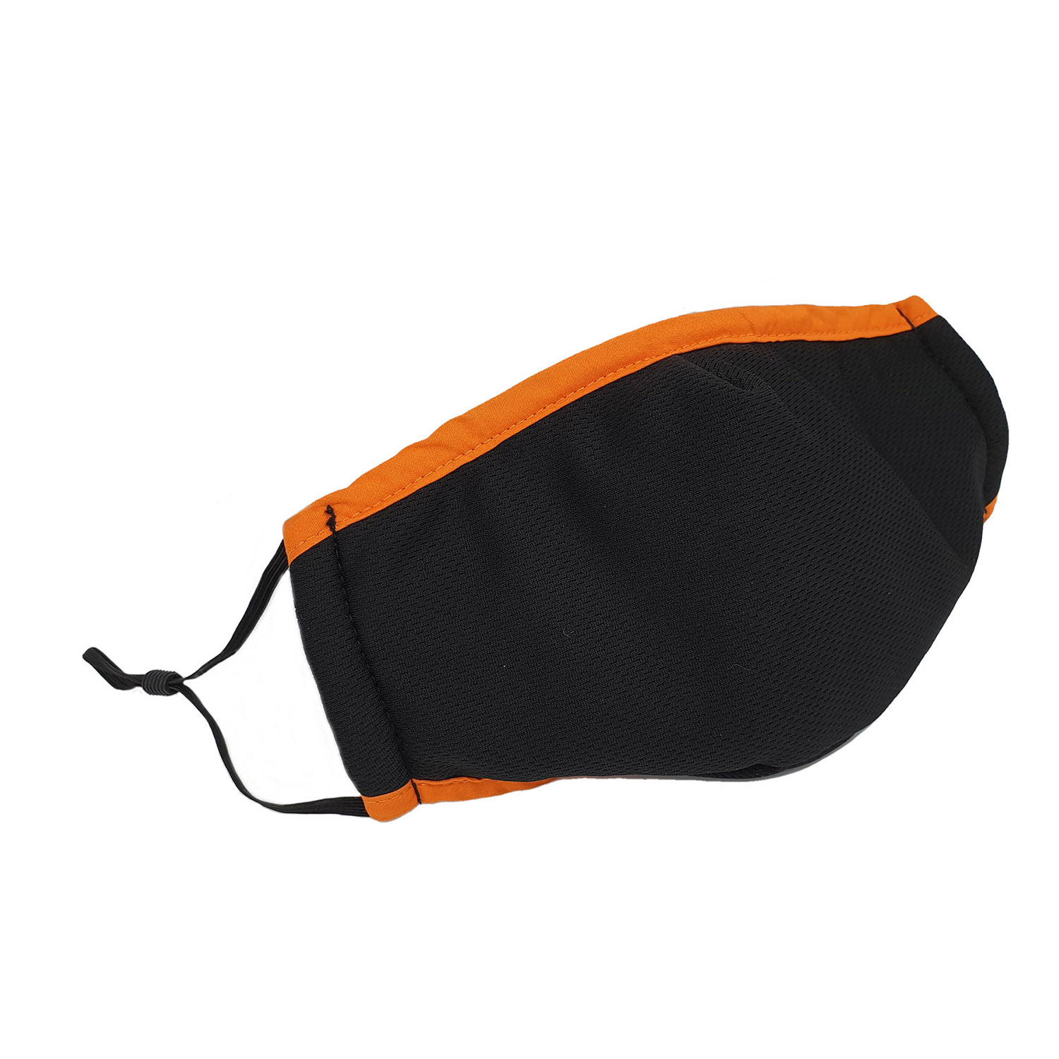 KAVOR Maske NXT, schwarz mit orangenem Rand