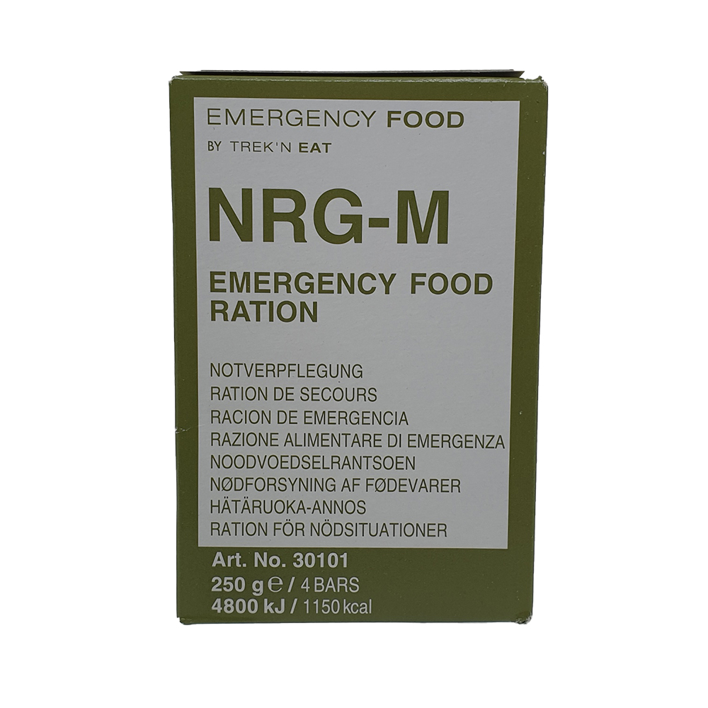 Notration NRG-M - 250g Packung, 4 Riegel, Vorderseite