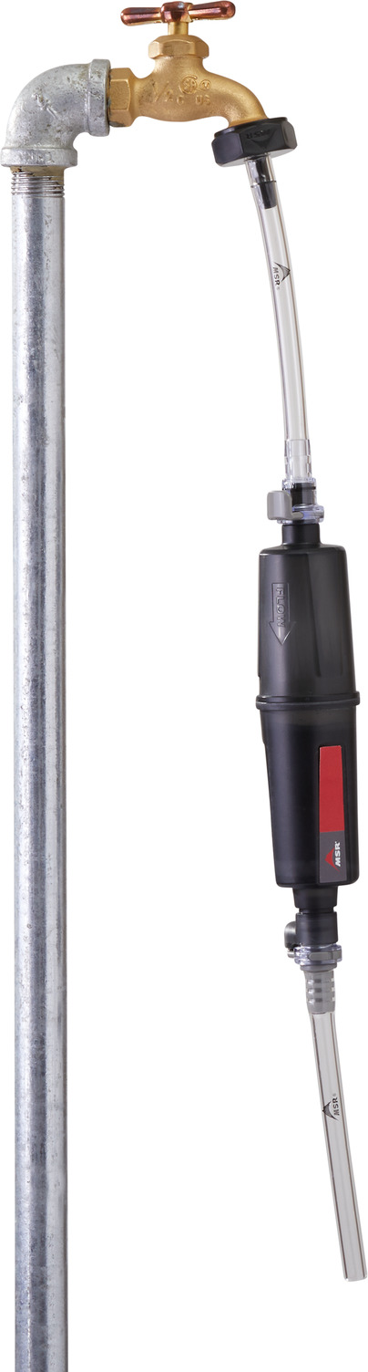MSR - Emergency Home Wasserfilter-System, Anwendungsbeispiel Außenhahn