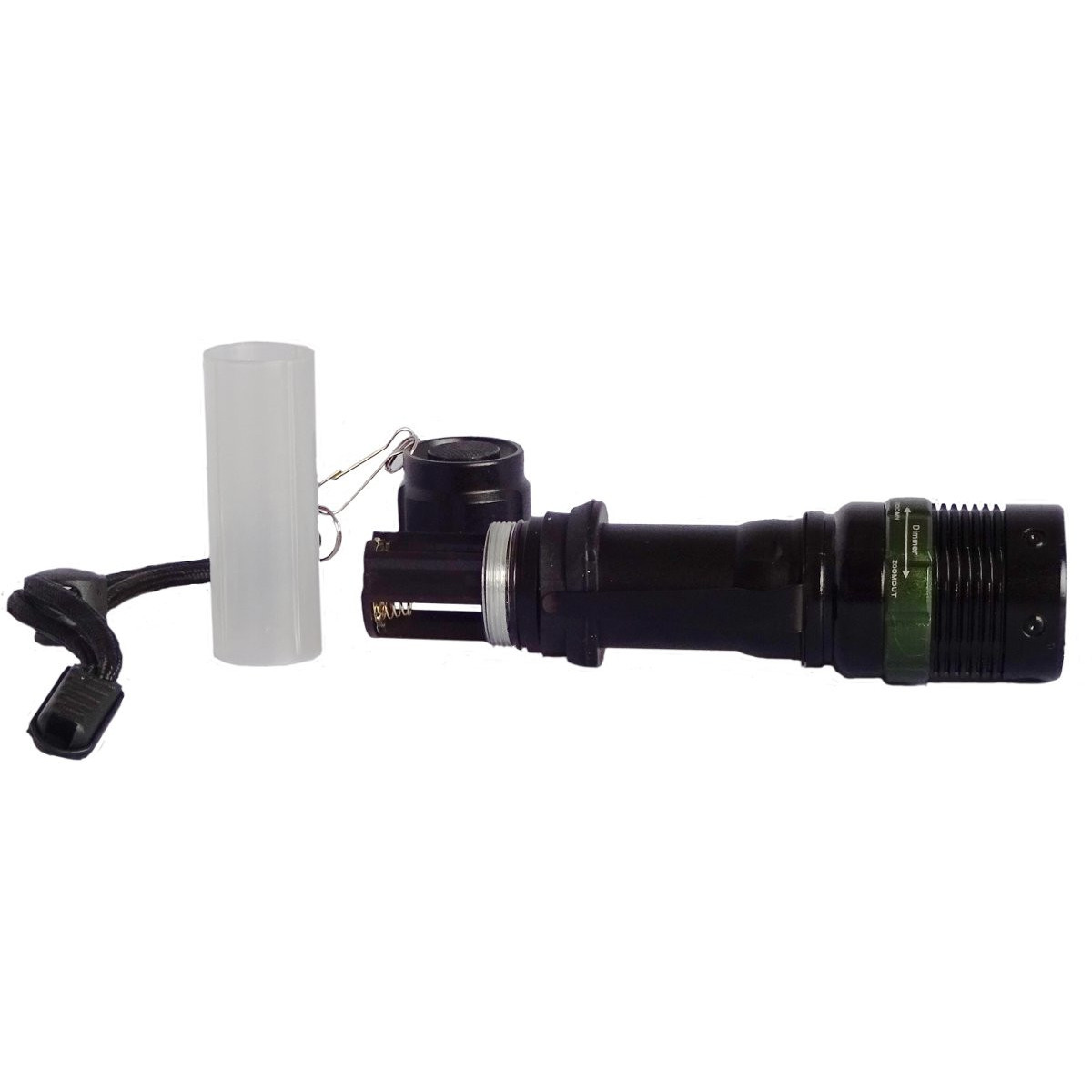 Outdoor LED-Taschenlampe mit mehreren Funktionen, Akkuträger