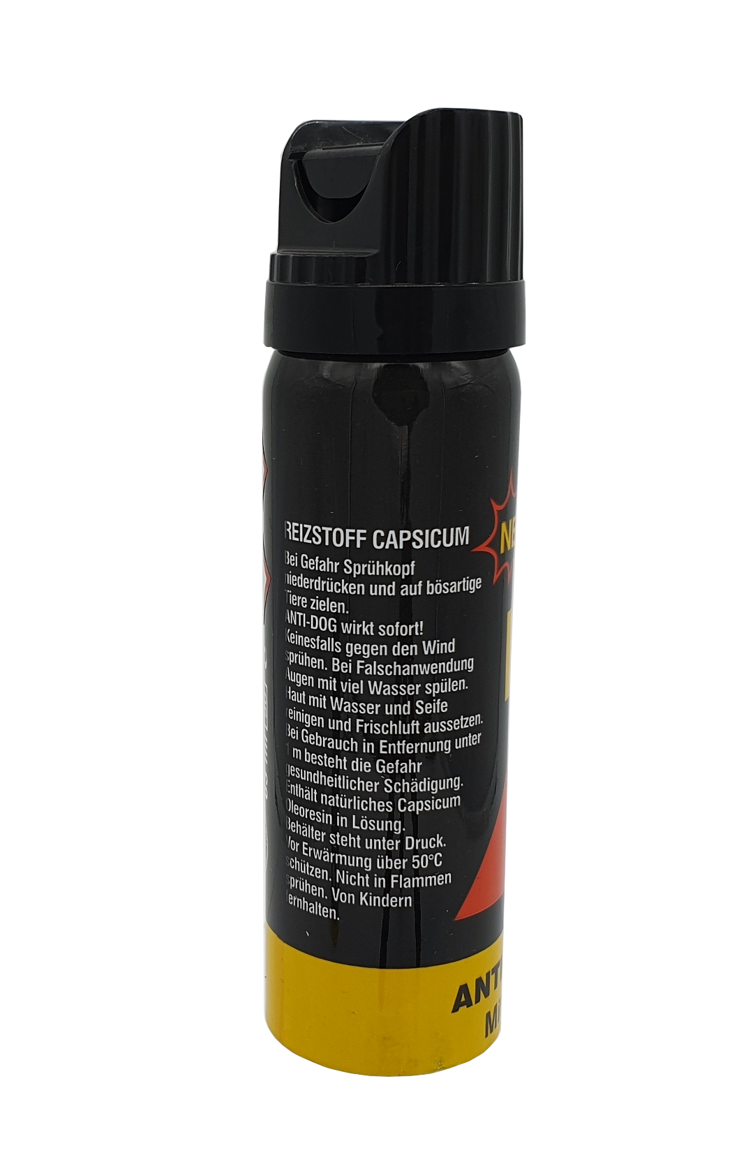 Protect - Pfefferspray, Direktstrahl, 63ml, Rückseite